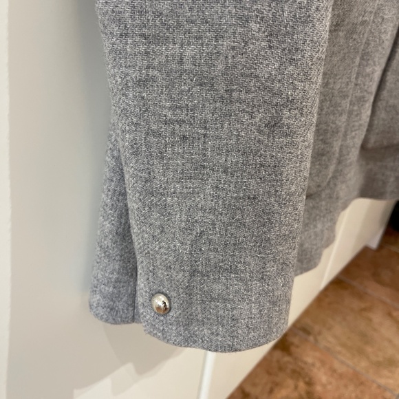 Zara wool blend grey duffle coat with hood XS - Picture 4 of 7